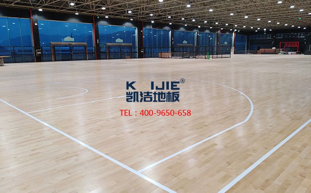 衡陽市鐵一中學(xué)生體育館運動木地板工程案例——凱潔地板