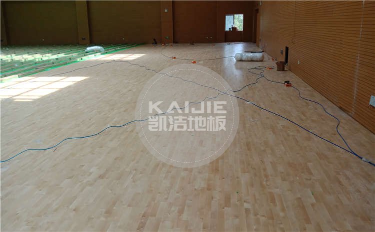 山東濱州中學(xué)體育館運動木地板圖片