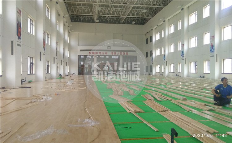 中國空中交通管制綜合訓(xùn)練場(chǎng)籃球館木地板案例