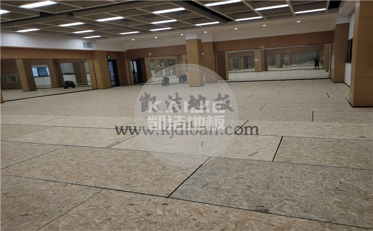 凱潔杭州高級中學(xué)錢江校區(qū)形體房木地板項目-凱潔體育木地板廠家