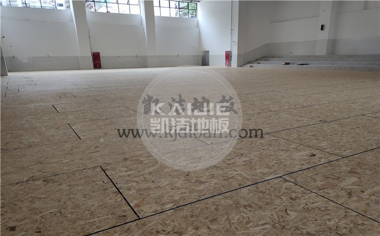 四川綿陽實驗中學(xué)體育館木地板項目-凱潔體育木地板廠家